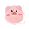 FOMIYES Hot Compress Towel Mask for Face Reusable Fleece Cartoon Pig Design Moisturizing Facial Towel for Spa and Home Use Care Essential view 2