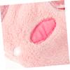 FOMIYES Hot Compress Towel Mask for Face Reusable Fleece Cartoon Pig Design Moisturizing Facial Towel for Spa and Home Use Care Essential view 3