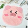 FOMIYES Hot Compress Towel Mask for Face Reusable Fleece Cartoon Pig Design Moisturizing Facial Towel for Spa and Home Use Care Essential view 4