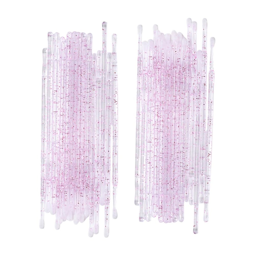 Didiseaon 200pcs Disposable Eyelash Cleaning Swabs Portable Makeup Removal Rods for Eyebrow and Eyelash Care Compact and Easy to Use for and Home Use