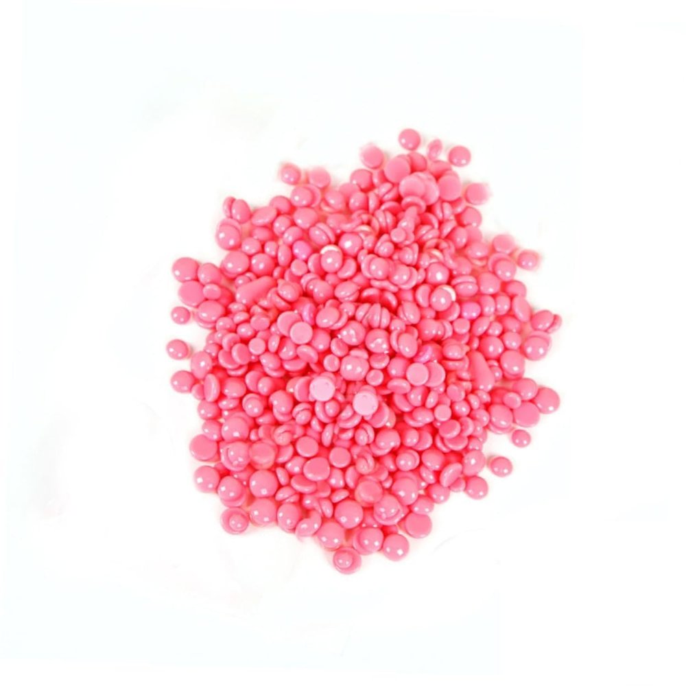 Painless Hair Removal Wax Beads 100g Pink Hard Wax Beans for Face Bikini and Legs No Strips Required for Women and Men