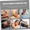BAZEITFLOW Spa Shape Silicone Pillow Washable Face down Cushion for Massage Tables Comfortable Skin-friendly Rest Support for Neck and for Treatments view 3