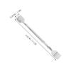 FOMIYES 2Pcs Stainless Steel Blackhead Remover Facial Scraper Tool Flat Curved Spatulas for Deep Pore Cleansing Face Massager Beauty Treatment Reusable Skincare view 2