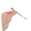 FOMIYES 2Pcs Stainless Steel Blackhead Remover Facial Scraper Tool Flat Curved Spatulas for Deep Pore Cleansing Face Massager Beauty Treatment Reusable Skincare view 3