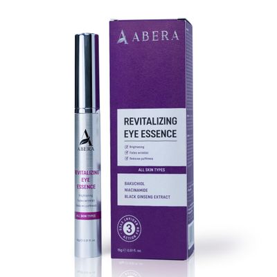 Abera Eye Revitalizing Essence, Anti-Aging Treatment with Bakuchiol and Black Ginseng, Dark Circles and Fine Lines  0.51 fl oz