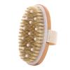 1pc Shower Brush Handheld Portable Wooden Bristle Brush Exfoliating Massage Rubbing Soft Spa Brush Shower Massager(B) view 1
