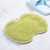 Shower Foot & Back Scrubber Massage Pad, 2025 New Foot Back Cleaning Pad Back Washer Exfoliating Bath Wash Pad, Wall Mounted Slip Suction Cup, for Shower Women Men,Green view 1