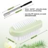 4PCS Nail Brush Long Toe Nail File Set - 3Pcs Two Sided Nail Scrubber Brushes for Cleaning Fingernails and 1Pcs Stainless Steel Long Toe Nail File for Thick Nails, Efficient Nail Care Tool view 3