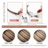 Clip in Hair Extension Real Human Hair Balayage Clip in Extensions for Women 80g/5pcs Balayage Chocolate Brown to Caramel Blonde Human Hair Extensions Clip ins 14 Inch Gift view 4