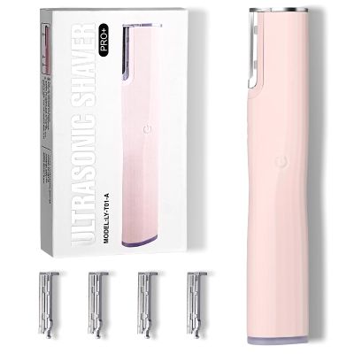 Dermaplaning Tool for FaceRechargeable Peach Fuzz & Eyebrow Trimmer with 4 Blades,Dead Skin Removal,Facial Hair Remover,All Skin Types