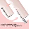 Dermaplaning Tool for FaceRechargeable Peach Fuzz & Eyebrow Trimmer with 4 Blades,Dead Skin Removal,Facial Hair Remover,All Skin Types view 3