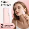 Dermaplaning Tool for FaceRechargeable Peach Fuzz & Eyebrow Trimmer with 4 Blades,Dead Skin Removal,Facial Hair Remover,All Skin Types view 4
