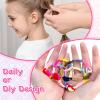 100 Pack Soft Seamless Hair Ties for Little Girls with Long Hair and Long Ponytails (Candy Color) view 4