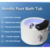 TAMUBAKS Professional Pedicure Spa Basin with LED Light, Portable Pedicure Foot Bathtub, Bath Massager with Heat and Jets, for Stress Relief for Men & Women (22.45in) view 2