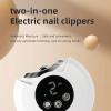 2 in 1 Electric Nails Cutter Automatic Nails Cutter Fingernail Cutter Nails File Rechargeable Nails Trimmer for Seniors view 3