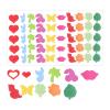 750pcs Tanning Stickers, Self-Adhesive Cute Tanning Tan Tattoo Stickers for Body 10 Styles Sunbathing Sunbed Suntan Decals Heart Butterfly Lips Leaf Decals for Sunbathing Beach Accessories Supplies view 1
