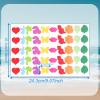 750pcs Tanning Stickers, Self-Adhesive Cute Tanning Tan Tattoo Stickers for Body 10 Styles Sunbathing Sunbed Suntan Decals Heart Butterfly Lips Leaf Decals for Sunbathing Beach Accessories Supplies view 2