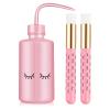 3 PCS Lash Shampoo Brush Sets with 1pcs 250 ML Plastic Satety Lash Tatoo Wash Bottles 2PCS Nose Blackhead Facial Cleaning Brush for Eyelash Extension Supplies (#style 3) view 1