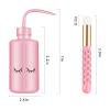 3 PCS Lash Shampoo Brush Sets with 1pcs 250 ML Plastic Satety Lash Tatoo Wash Bottles 2PCS Nose Blackhead Facial Cleaning Brush for Eyelash Extension Supplies (#style 3) view 2