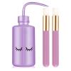 3 PCS Lash Shampoo Brush Sets with 1pcs 250 ML Plastic Satety Lash Tatoo Wash Bottles 2PCS Nose Blackhead Facial Cleaning Brush for Eyelash Extension Supplies (#style 1) view 1