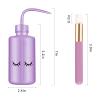 3 PCS Lash Shampoo Brush Sets with 1pcs 250 ML Plastic Satety Lash Tatoo Wash Bottles 2PCS Nose Blackhead Facial Cleaning Brush for Eyelash Extension Supplies (#style 1) view 2