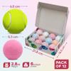 Bath Loofah Sponge Pack of 4 (Black) - 75g + 12pcs Bath Bombs Gift Set - Organic Bath Bombs for Women & Mother's Day Gift view 3