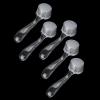CYSFETENA 5Pcs Soft Skin Friendly Dust Brush for Nails, White Portable Nail Art Tools, Nail Dust Brush with Comfortable Handle for Nails, Manicure, Pedicure Care Tools view 1