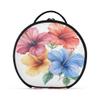 Takiito Watercolor Tropical Flower Travel Makeup Case Portable Makeup Box Artist Cosmetic Case Organizer With Adjustable Dividers view 1