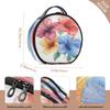 Takiito Watercolor Tropical Flower Travel Makeup Case Portable Makeup Box Artist Cosmetic Case Organizer With Adjustable Dividers view 3