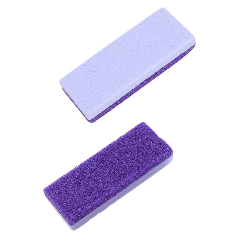 BATHVEVE 2pcs Foot File Stone Callus Remover Double-Sided Foot Pumice Scrubber Dead Skin Remover Portable Tool