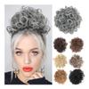 Bun Hair, 10 Inch Messy Bun Hair Clip - Elastic Drawstring Hair Extension for Women for Women(Silver gray) view 1