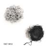 Bun Hair, 10 Inch Messy Bun Hair Clip - Elastic Drawstring Hair Extension for Women for Women(Silver gray) view 2