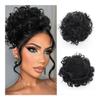 Bun Hair, 10 Inch Messy Bun Hair Clip - Elastic Drawstring Hair Extension for Women for Women(Silver gray) view 3