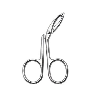 Eyebrow Pliers Clip Scissors Tweezers Straight Pointed Stainless Steel Eyebrow Plucking Makeup Beauty Tools(Silver)