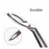 Eyebrow Pliers Clip Scissors Tweezers Straight Pointed Stainless Steel Eyebrow Plucking Makeup Beauty Tools(Silver) view 4