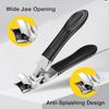 HELLORSO Clipmaster Pro Nail Clippers,Nail Clippers for Seniors,Nail Clipper,ClipMaster Pro for Thick Nails,Large Angled Head Toenail Clippers with Wide Opening for Elderly Seniors  (Silver-2pc) view 3
