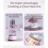 Electric Makeup Brush Cleaner Machine, Automatic USB Cosmetic Brushes Cleaner Tool Makeup Brush Cleaner for Makeup Sponges and Brushes, Washing and Drying Holder Combined(Pink) view 3