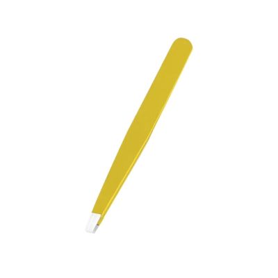 Beauty Tools Eyebrow Tweezer Stainless Steel Hair Removal Clip(Yellow)