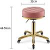 GAZOGJ Height Adjustable Swivel Stool with Wheels - Heavy Duty Hydraulic Metal Stool for Kitchen, Salon, Massage, Clinic, Bar, Office - Gold Chair Rod Included,E-One Size view 3