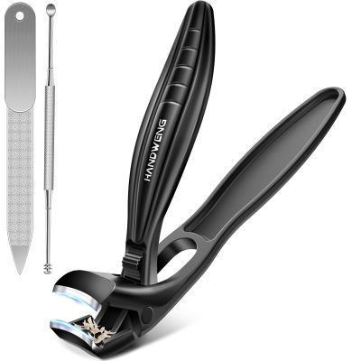 2026 Upgraded Toenail Clippers for Seniors Thick Toenails, Angled Head Large Toe Nail Clippers for Men with Catcher, Heavy Duty Sharp Fingernail Clipper with Long Handle, Wide Jaw