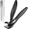 2026 Upgraded Toenail Clippers for Seniors Thick Toenails, Angled Head Large Toe Nail Clippers for Men with Catcher, Heavy Duty Sharp Fingernail Clipper with Long Handle, Wide Jaw view 1