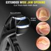 2026 Upgraded Toenail Clippers for Seniors Thick Toenails, Angled Head Large Toe Nail Clippers for Men with Catcher, Heavy Duty Sharp Fingernail Clipper with Long Handle, Wide Jaw view 3