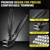 2026 Upgraded Toenail Clippers for Seniors Thick Toenails, Angled Head Large Toe Nail Clippers for Men with Catcher, Heavy Duty Sharp Fingernail Clipper with Long Handle, Wide Jaw view 4