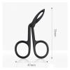 Eyebrow Pliers Clip Scissors Tweezers Straight Pointed Stainless Steel Eyebrow Plucking Makeup Beauty Tools(Black) view 2