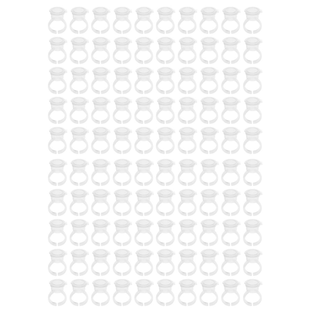 100pcs Ink Ring Pigment Ink Holder Container Cup Cap with Lid Kit