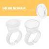 100pcs Ink Ring Pigment Ink Holder Container Cup Cap with Lid Kit view 3