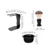 Ipetboom 1set Men Grooming Kit Beard Brush Bowl Holder for Home Travel Lightweight Shaving Tools for Clean Groomed Beards view 2