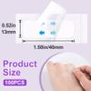 Alpinleux 100 Pcs Face Tape Lifting, Invisible Adhesive Instant Face Lift Tape, Hypoallergenic Face Tape, Waterproof Face Lifting for Sagging Skin, Neck, Double Chin, Eye Wrinkles view 2
