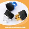 Beatifufu 3pcs Men's Beard Brush Set Durable Grooming Tools for Trimming Styling Neck Duster Hair Cleaning Brush Gold Silver Blue Colors view 3