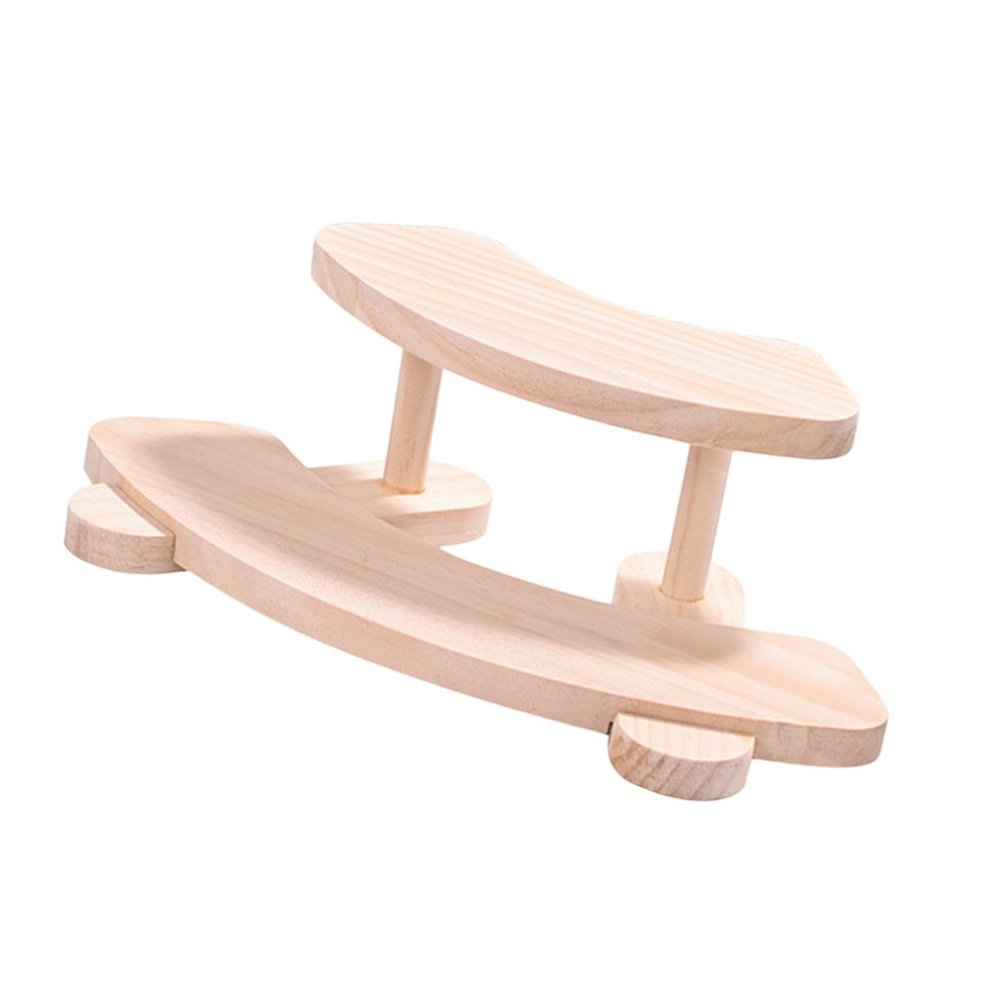 AFXGUSD Wooden Display Rack Perfume Stand Organizer Cosmetic Storage Holder for Home Dresser, 2 Layers